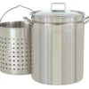 Bayou Classic 62 Qt. Stainless Steel Steam-Boil-Fry Stock Pot