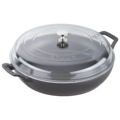 Staub 3.5 Qt. Braiser W/ Glass Lid -Zwiling Grill Shop 40501 983 0 1