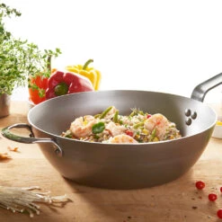 De Buyer MINERAL B Carbon Steel Country Fry Pan -Zwiling Grill Shop 5614 32 ambiance