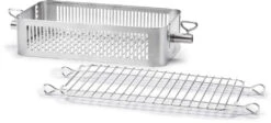 Napoleon Flat Stainless Steel Rotisserie Basket 6 Napoleon Flat Stainless Steel Rotisserie Basket -Zwiling Grill Shop 57013 Web Gallery 03 57013 Adjustable Stainless Steel Rotisserie Basket OnWhite Seperated