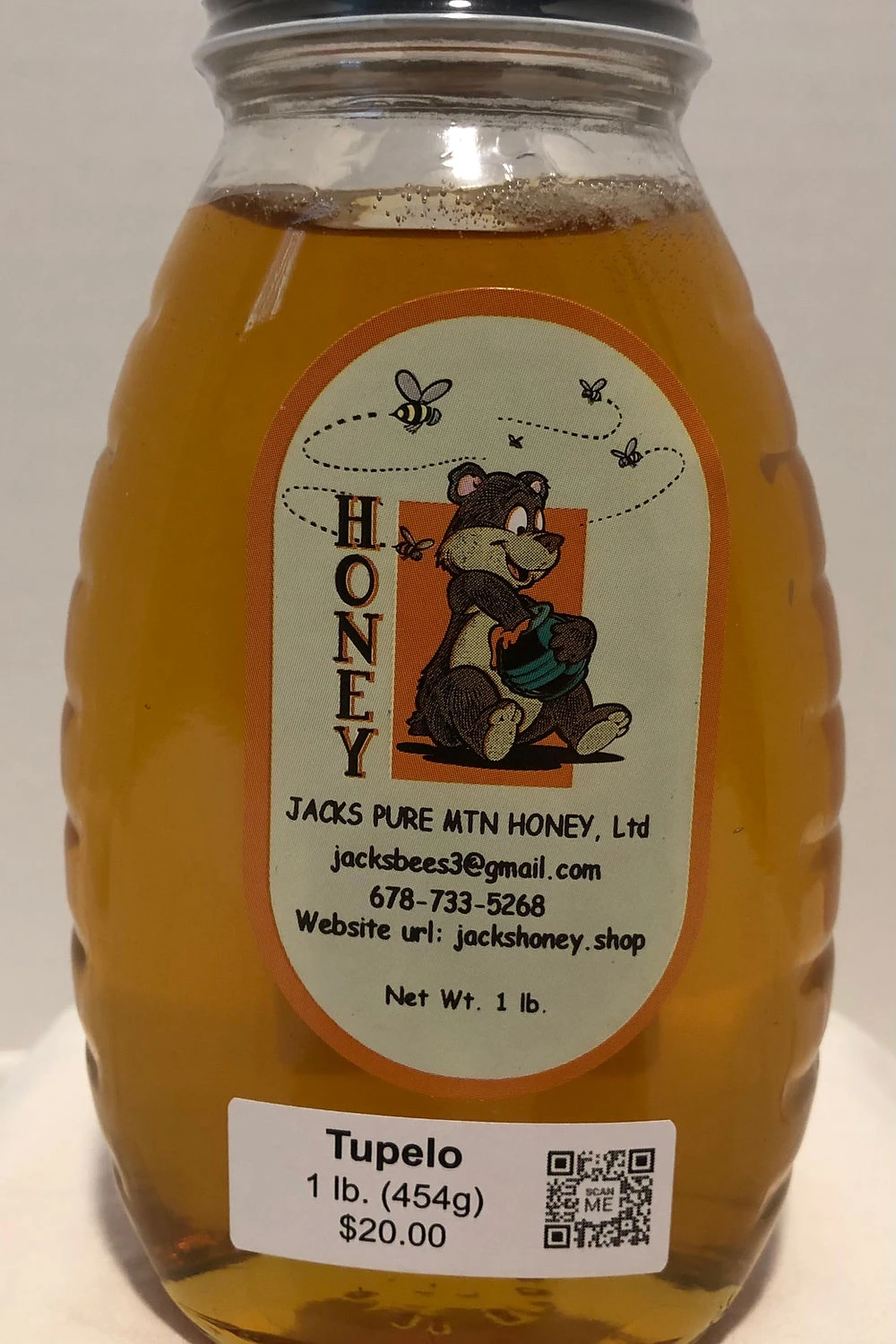 Jack's Pure Honey: Tupelo 1 Lb. 1 Jack's Pure Honey: Tupelo 1 Lb.
