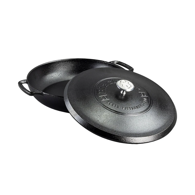 Lodge Blacklock *17* Triple Seasoned Cast Iron 4QT Braiser With Lid 3 Lodge Blacklock *17* Triple Seasoned Cast Iron 4QT Braiser With Lid - Image 3