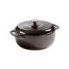 Lodge 6 Quart Enameled Dutch Oven, Midnight Chrome