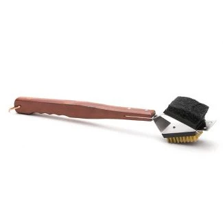 Outset Rosewood 3-in-1 Grill Brush 1 Outset Rosewood 3-in-1 Grill Brush