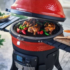 Kamado Joe Konnected Joe Digital Charcoal Grill And Smoker IN-STOCK NOW -Zwiling Grill Shop KJ15041123 13 FoodShot