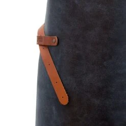 Xapron Kansas Leather Apron -Zwiling Grill Shop Kansas Blue Zoom