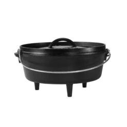 Lodge 14 Inch / 10 Quart Cast Iron Deep Camp Dutch Oven
