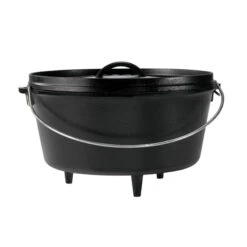 Lodge 10 Inch / 5 Quart Cast Iron Deep Camp Dutch Oven