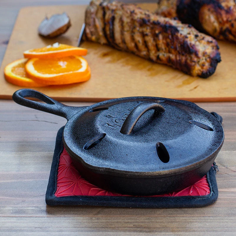 Lodge 6.5 Inch Seasoned Cast Iron Smoker Skillet 2 Lodge 6.5 Inch Seasoned Cast Iron Smoker Skillet - Image 2