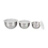 Le Creuset Stainless Steel Mixing Bowls With Lids, Set Of 3