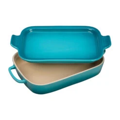 Le Creuset Rectangular Dish W/ Platter Lid -Zwiling Grill Shop RS5688 PG2015 1317 3 lpr