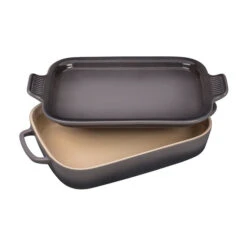 Le Creuset Rectangular Dish W/ Platter Lid -Zwiling Grill Shop RS6610 160829 LC STONEWARE 29661 lpr