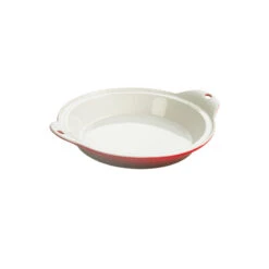 Lodge 9.5 Inch Stoneware Baking Dish, Red